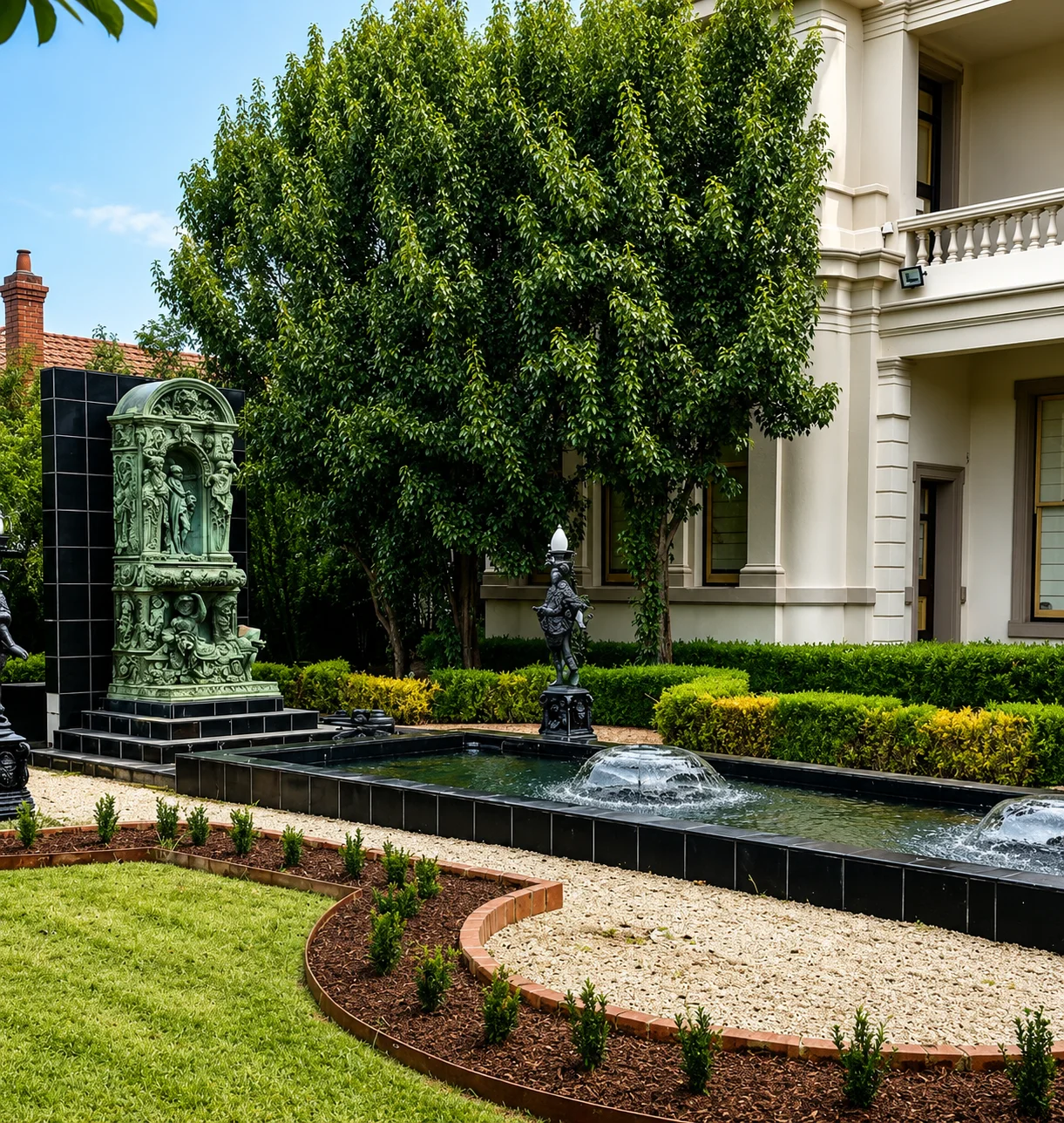 Pergola and outdoor entertaining area, complete landscaping renovation, Melbourne inner west